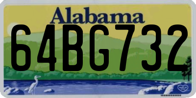 AL license plate 64BG732