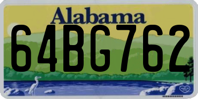 AL license plate 64BG762