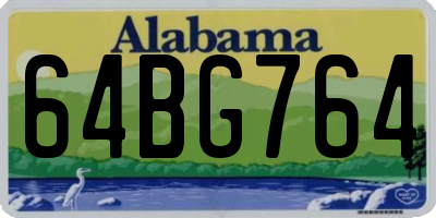 AL license plate 64BG764