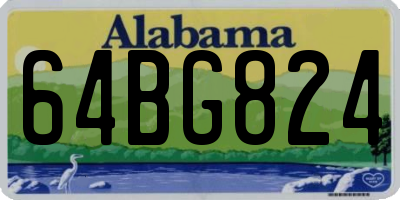 AL license plate 64BG824