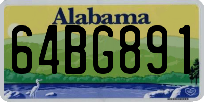 AL license plate 64BG891