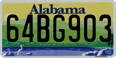AL license plate 64BG903