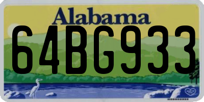 AL license plate 64BG933