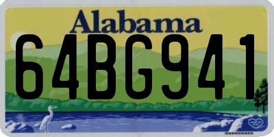 AL license plate 64BG941