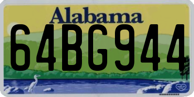 AL license plate 64BG944