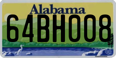 AL license plate 64BH008
