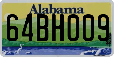 AL license plate 64BH009