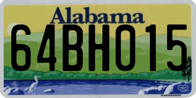 AL license plate 64BH015