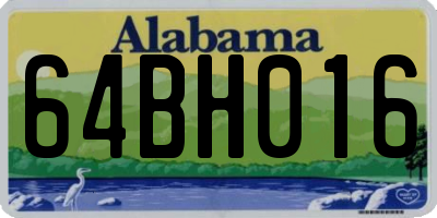AL license plate 64BH016