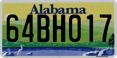 AL license plate 64BH017