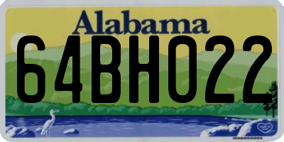 AL license plate 64BH022