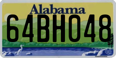 AL license plate 64BH048