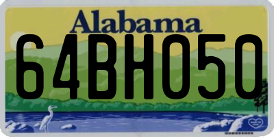 AL license plate 64BH050