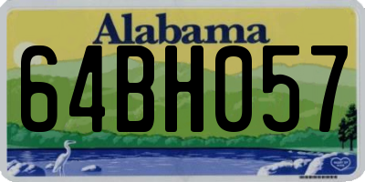 AL license plate 64BH057