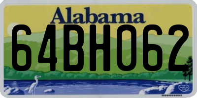 AL license plate 64BH062