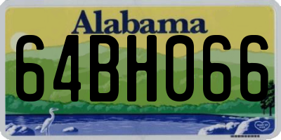 AL license plate 64BH066