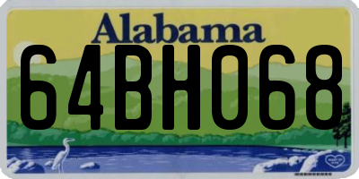 AL license plate 64BH068