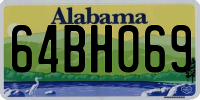 AL license plate 64BH069
