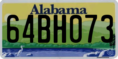AL license plate 64BH073