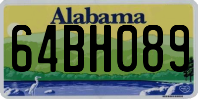 AL license plate 64BH089