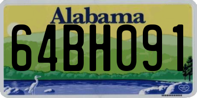 AL license plate 64BH091
