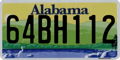 AL license plate 64BH112