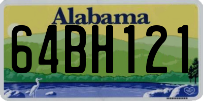 AL license plate 64BH121