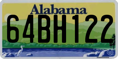 AL license plate 64BH122