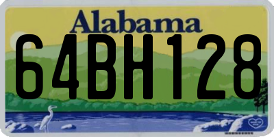 AL license plate 64BH128