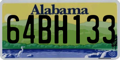 AL license plate 64BH133