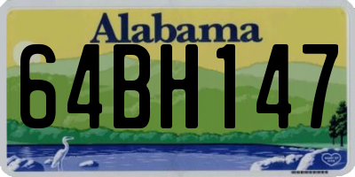 AL license plate 64BH147