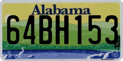 AL license plate 64BH153