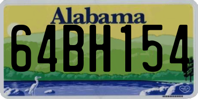 AL license plate 64BH154