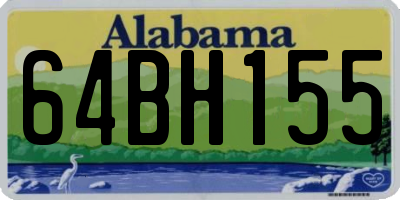 AL license plate 64BH155