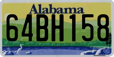AL license plate 64BH158