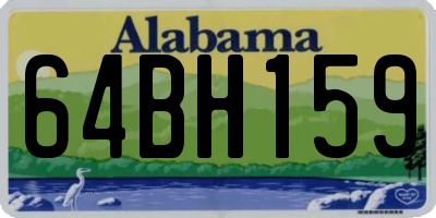 AL license plate 64BH159