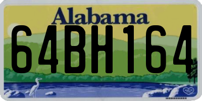 AL license plate 64BH164