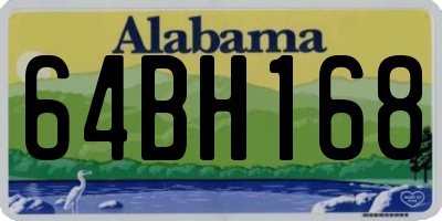 AL license plate 64BH168