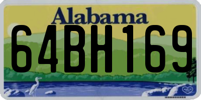 AL license plate 64BH169