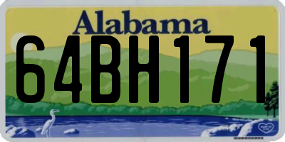 AL license plate 64BH171
