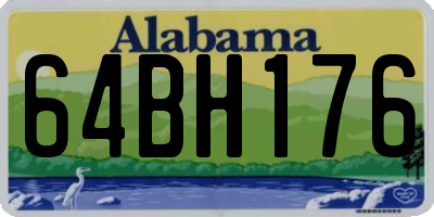 AL license plate 64BH176