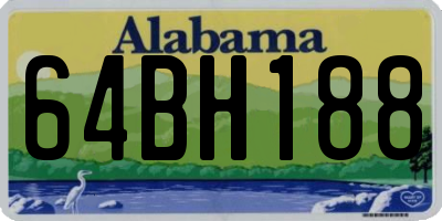AL license plate 64BH188