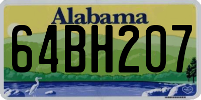 AL license plate 64BH207