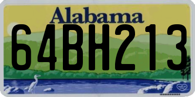 AL license plate 64BH213