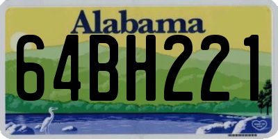 AL license plate 64BH221