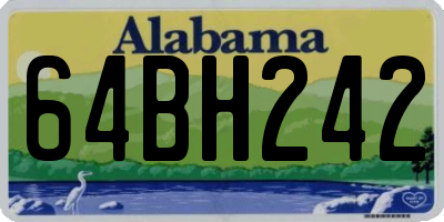 AL license plate 64BH242