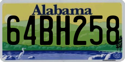 AL license plate 64BH258
