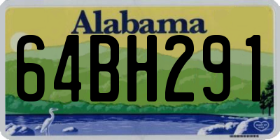 AL license plate 64BH291