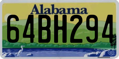 AL license plate 64BH294