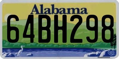 AL license plate 64BH298